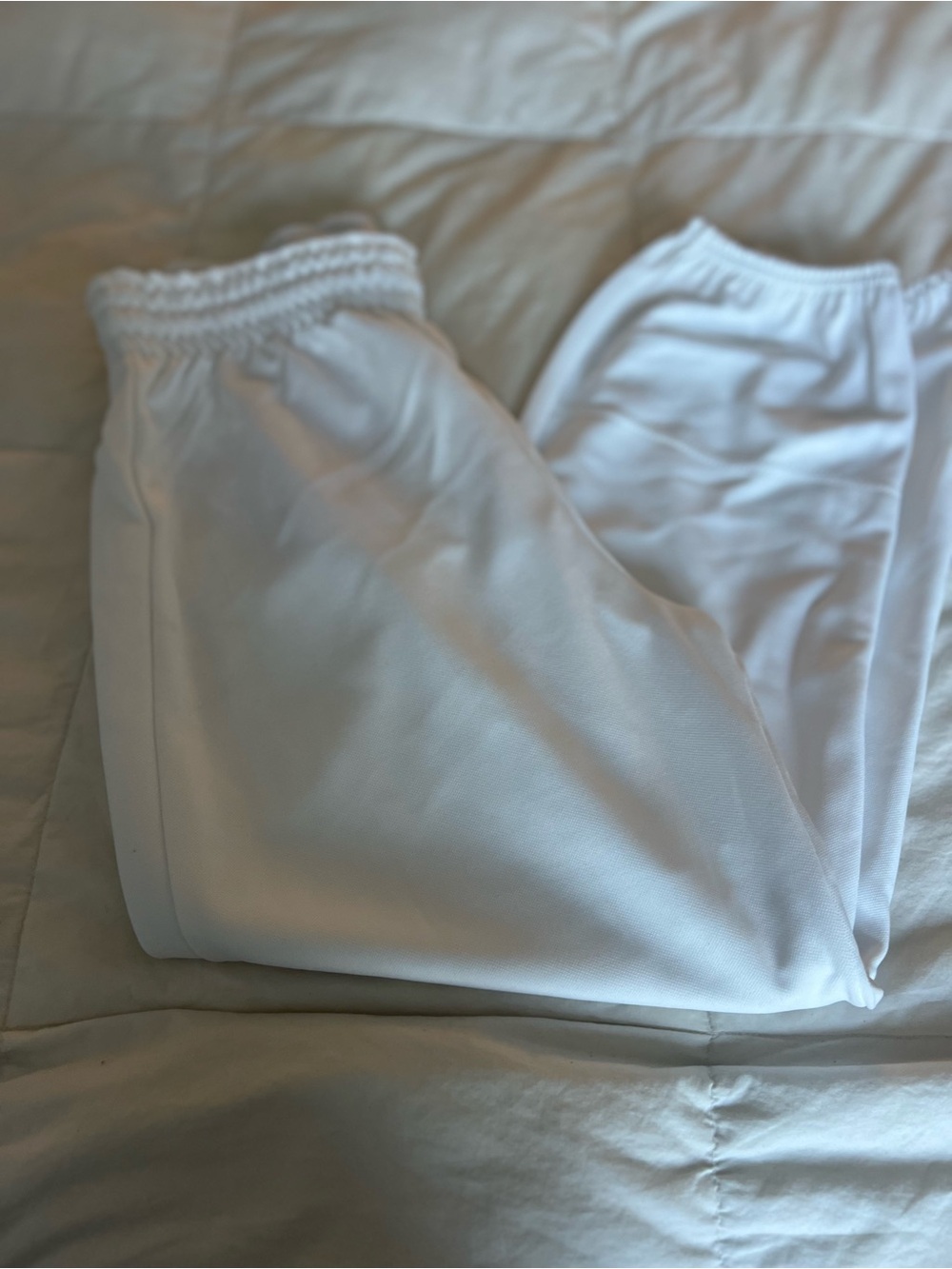 Kids White Athletic Baseball Pants - Comfortable Everyday Bottoms